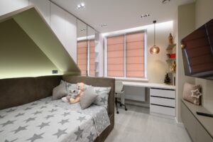 Children bedroom with elegant and modern details