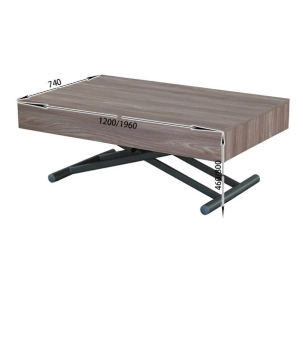 Modern Extendable Dining And Coffee Table Leg With Adjustable Height Metal Hardware Mechanism - Image 7