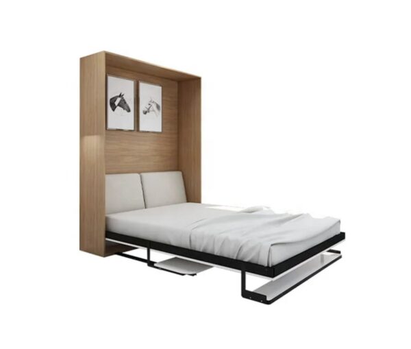 King Size With Table And Hanging Book Shelve Vertical Murphy Wall Bed Metal Hardware Set ~ (Exclude wood panel) - Image 4